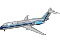 McDonnell Douglas DC-9-14 Commercial Aircraft "Eastern Air Lines" (N8910E) Silver with Blue Stripes 1/400 Diecast Model Airplane by V1:400