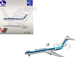McDonnell Douglas DC-9-14 Commercial Aircraft "Eastern Air Lines" (N8901E) White with Blue Stripes 1/400 Diecast Model Airplane by V1:400