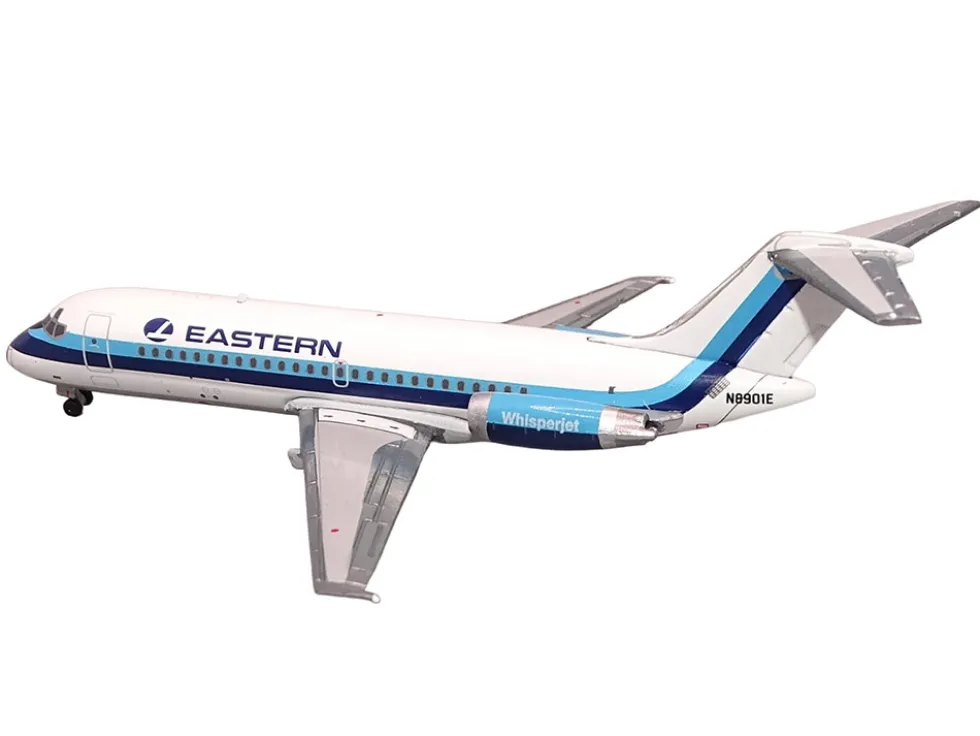 McDonnell Douglas DC-9-14 Commercial Aircraft "Eastern Air Lines" (N8901E) White with Blue Stripes 1/400 Diecast Model Airplane by V1:400