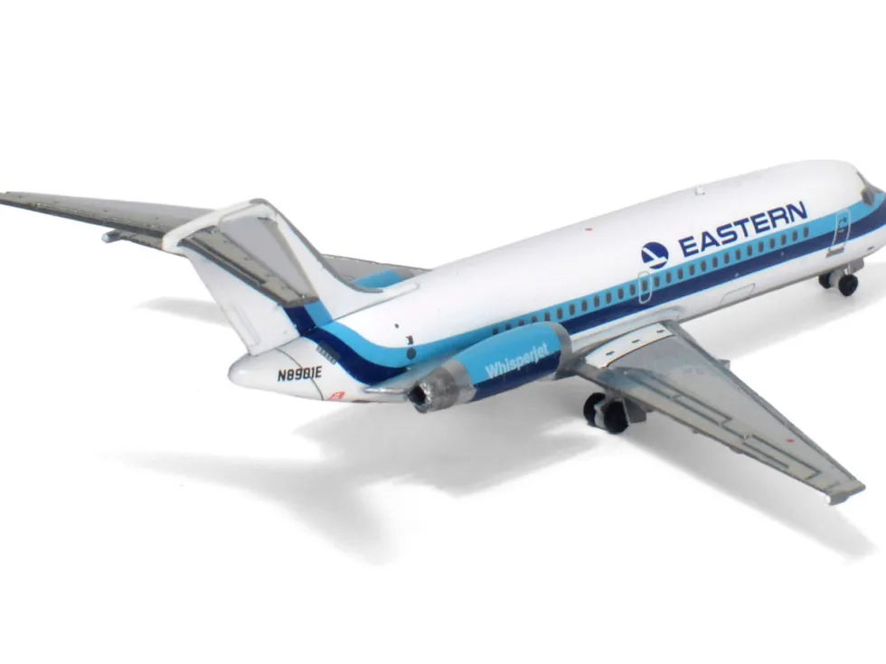 McDonnell Douglas DC-9-14 Commercial Aircraft "Eastern Air Lines" (N8901E) White with Blue Stripes 1/400 Diecast Model Airplane by V1:400