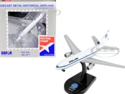 McDonnell Douglas DC 10 Commercial Aircraft Pan American World Airways Pan Am 1/400 Diecast Model Airplane Postage Stamp PS5820-5