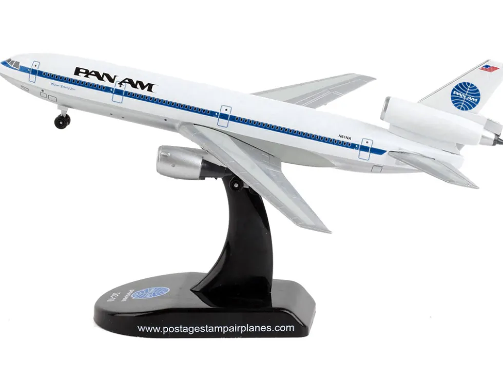 McDonnell Douglas DC 10 Commercial Aircraft Pan American World Airways Pan Am 1/400 Diecast Model Airplane Postage Stamp PS5820-5
