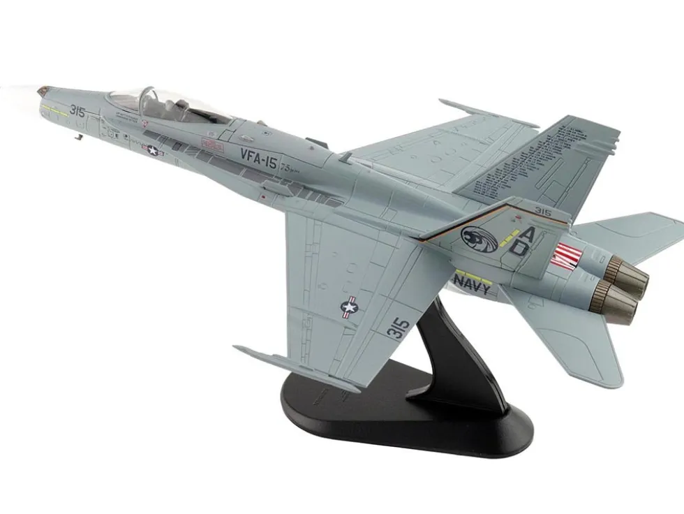McDonnell Douglas F/A-18C Hornet Aircraft "VFA-15 Retro TAC Demo Jet, VFA-106 Gladiators" (2017) United States Navy "Air Power Series" 1/72 Diecast Model by Hobby Master