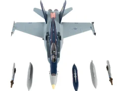 McDonnell Douglas F/A-18C Hornet Aircraft "VFA-34 Blue Blasters, USS Carl Vinson, Last Cruise" (2018) United States Navy 1/72 Diecast Model by JC Wings