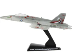 McDonnell Douglas F A 18C Hornet Fighter Aircraft VFA 131 Wildcats United States Navy 1/150 Diecast Model Airplane Postage Stamp PS5338-3