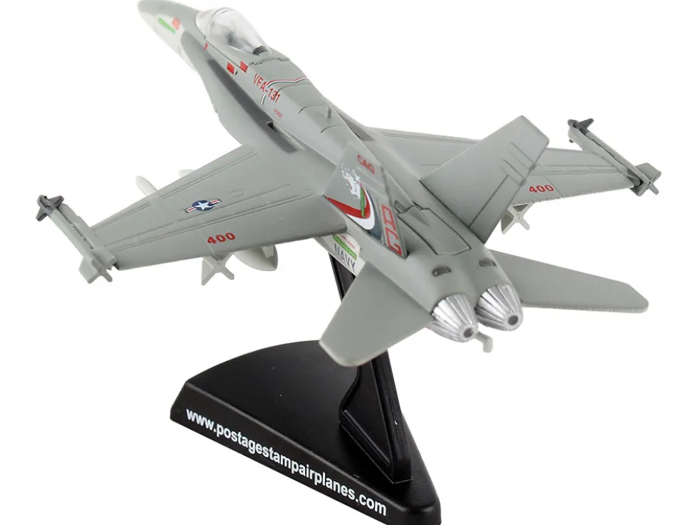 McDonnell Douglas F A 18C Hornet Fighter Aircraft VFA 131 Wildcats United States Navy 1/150 Diecast Model Airplane Postage Stamp PS5338-3