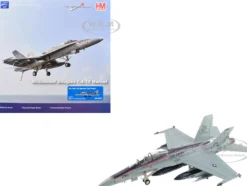 McDonnell Douglas F/A-18D Hornet Aircraft "164874, US Marines 250 Years, VMFA-112 Cowboys" (2025) United States Marines "Air Power Series" 1/72 Diecast Model by Hobby Master