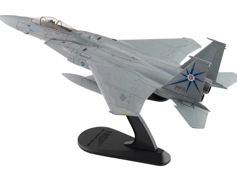 McDonnell Douglas F-15A Eagle Fighter Aircraft "76-0111, 318th Fighter Interceptor Squadron" United States Air Force "Air Power Series" 1/72 Diecast Model by Hobby Master