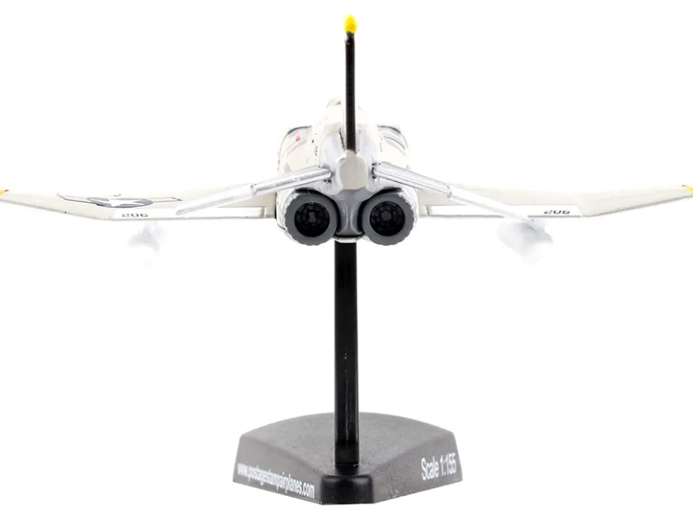 McDonnell Douglas F 4B Phantom II Fighter Aircraft VFA 84 Jolly Rogers United States Navy 1/155 Diecast Model Airplane Postage Stamp PS5384-4