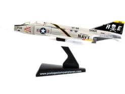McDonnell Douglas F 4B Phantom II Fighter Aircraft VFA 84 Jolly Rogers United States Navy 1/155 Diecast Model Airplane Postage Stamp PS5384-4