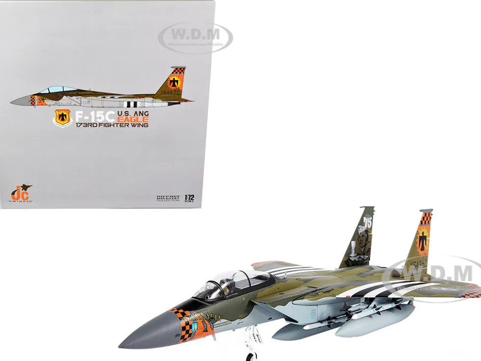 McDonnell Douglas F-15C Eagle Fighter Plane U.S. ANG 173rd Fighter Wing 2020 1/72 Diecast Model JC Wings JCW-72-F15-017