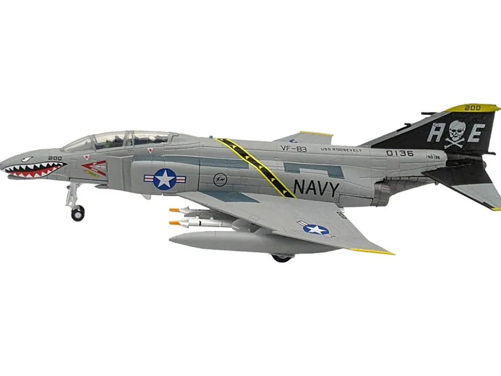 McDonnell Douglas F-4C Phantom II Fighter-Bomber Aircraft "Jolly Rogers/Sundowners" (2003) United States Navy 1/100 Diecast Model Airplane