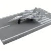 McDonnell Douglas F 15 Eagle Fighter Aircraft Gray Camouflage United States Air Force with Runway Section Diecast Model Airplane Runway24 RW125