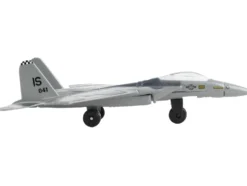 McDonnell Douglas F 15 Eagle Fighter Aircraft Gray Camouflage United States Air Force with Runway Section Diecast Model Airplane Runway24 RW125