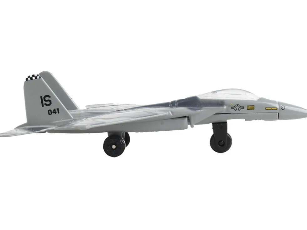 McDonnell Douglas F 15 Eagle Fighter Aircraft Gray Camouflage United States Air Force with Runway Section Diecast Model Airplane Runway24 RW125