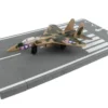 McDonnell Douglas F 15 Eagle Fighter Aircraft Desert Camouflage United States Air Force with Runway Section Diecast Model Airplane Runway24 RW120