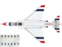 McDonnell Douglas F-4E Phantom II Fighter-Bomber Aircraft "Thunderbirds, with Decals for No.1 to 7 planes, 1973/74 Season" United States Air Force "Air Power Series" 1/72 Diecast Model by Hobby Master
