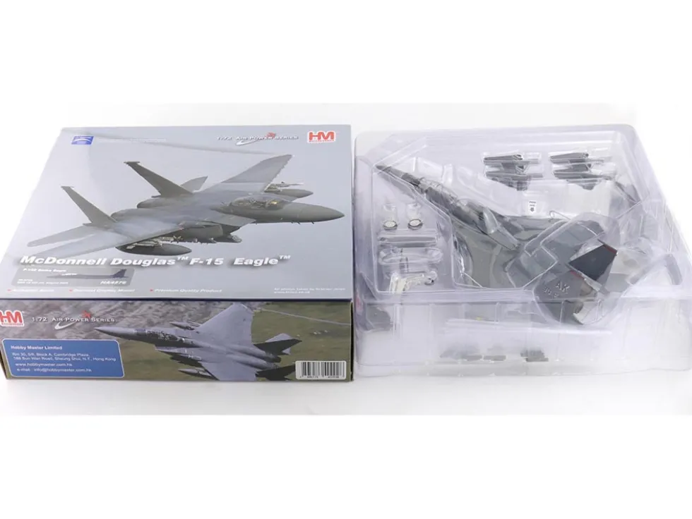 McDonnell Douglas F-15E Strike Eagle Fighter Aircraft "88-0705, 90th Fighter Squadron Commanding Officer's Jet" (2005) United States Air Force "Air Power Series" 1/72 Diecast Model by Hobby Master