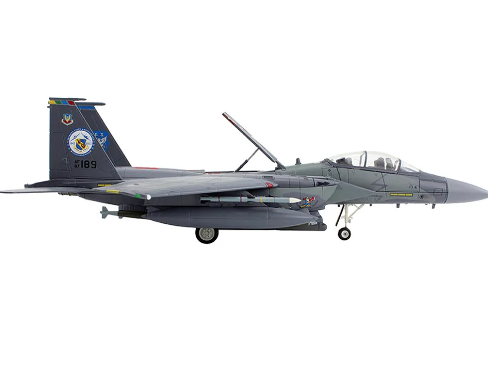 McDonnell Douglas F-15E Strike Eagle Fighter Aircraft "4th FW 75th Anniversary, Seymour Johnson AFB" (2018) United States Air Force "Air Power Series" 1/72 Diecast Model by Hobby Master