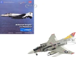 McDonnell Douglas F-4J Phantom II Fighter-Bomber Aircraft "153893, VMFA-312 Checkerboards" (1976) United States Marine Corps "Air Power Series" 1/72 Diecast Model by Hobby Master