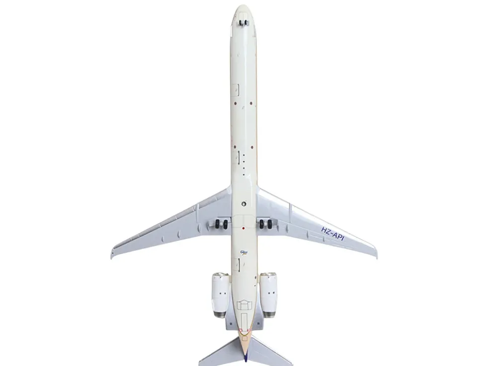 McDonnell Douglas MD-90 Commercial Aircraft "Saudia Airlines" (HZ-API) Beige with Blue Tail "Gemini 200" Series 1/200 Diecast Model Airplane by GeminiJets