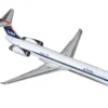 McDonnell Douglas MD-88 Commercial Aircraft "Delta Air Lines" (N925DL) White with Blue and Red Graphics 1/400 Diecast Model Airplane by GeminiJets