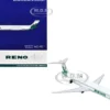 McDonnell Douglas MD-90 Commercial Aircraft "Reno Air" (N905RA) White with Green Tail 1/400 Diecast Model Airplane by GeminiJets