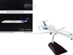 McDonnell Douglas MD-88 Commercial Aircraft "Everts Air Cargo" (N965CE) White with Blue Tail "Gemini 200" Series 1/200 Diecast Model Airplane by GeminiJets