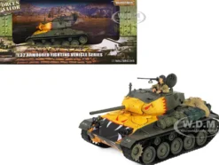 M24 Chaffee Light Tank Tiger Face 79th Tank Btn Han River South Korea 1950 United States Army Armoured Fighting Vehicle Series 1/32 Diecast Model Forces of Valor FOV-801002B