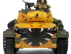 M24 Chaffee Light Tank Tiger Face 79th Tank Btn Han River South Korea 1950 United States Army Armoured Fighting Vehicle Series 1/32 Diecast Model Forces of Valor FOV-801002B