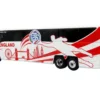 MCI D4520 Coach Bus "England National Football Team" White with Graphics "International Federation of the Global Game" Series Limited Edition to 504 pieces Worldwide 1/87 (HO) Diecast Model by Iconic Replicas