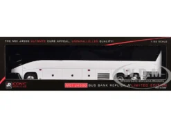 MCI J4500 Coach Bus Bank White Limited Edition 1/50 Model by Iconic Replicas
