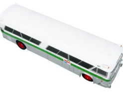 1964 MCI MC-5A Coach Bus "Golden Gate Transit" White with Green Stripes "Vintage Bus & Motorcoach Collection" Limited Edition to 504 pieces Worldwide 1/87 (HO) Diecast Model by Iconic Replicas