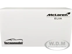 2020 McLaren Elva Convertible Light Blue with Orange Accents Exclusive Collection Series Limited Edition to 79 pieces Worldwide 1/18 Model Car Tecnomodel T18-EX09A