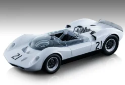McLaren Elva Mark 1 #21 Graham Hill DNF Did Not Finish Guards Trophy Brand Hatch 1965 Mythos Series Limited Edition 90 pieces Worldwide 1/18 Model Car Tecnomodel TM18-86 C