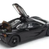 McLaren F1 Jet Black 1/64 Diecast Model Car by Pop Race
