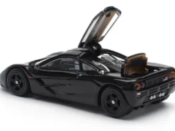 McLaren F1 Jet Black 1/64 Diecast Model Car by Pop Race