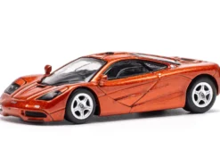 McLaren F1 Orange Metallic 1/64 Diecast Model Car by Pop Race