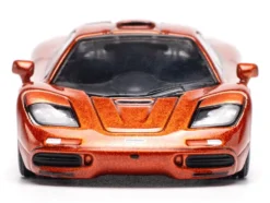 McLaren F1 Orange Metallic 1/64 Diecast Model Car by Pop Race