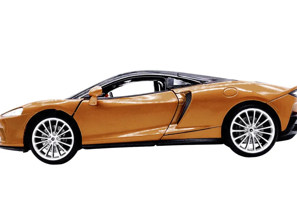 McLaren GT Gold Metallic Black Top NEX Models 1/24 Diecast Model Car Welly 24105