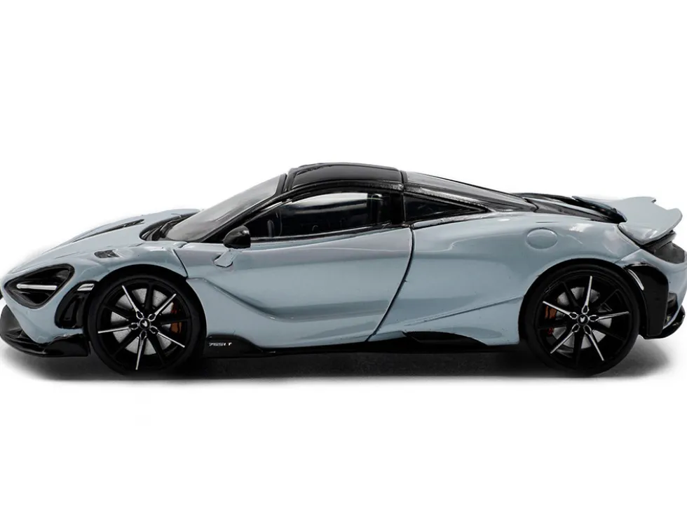 2020 McLaren 765LT Ceramic Gray with Black Top 1/43 Diecast Model Car by Solido