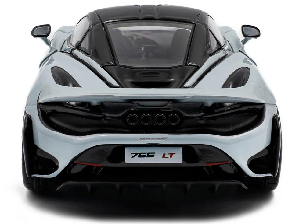 2020 McLaren 765LT Ceramic Gray with Black Top 1/43 Diecast Model Car by Solido
