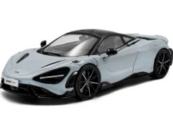 2020 McLaren 765LT Ceramic Gray with Black Top 1/43 Diecast Model Car by Solido