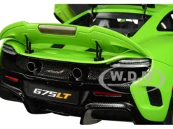 McLaren 675LT Napier Green Black Wheels 1/18 Model Car Autoart 76049