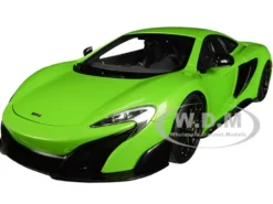 McLaren 675LT Napier Green Black Wheels 1/18 Model Car Autoart 76049