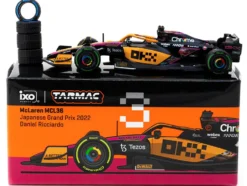 McLaren MCL36 #3 Daniel Ricciardo Formula One F1 "Japanese GP" (2022) "Global64" Series 1/64 Diecast Model Car by Tarmac Works