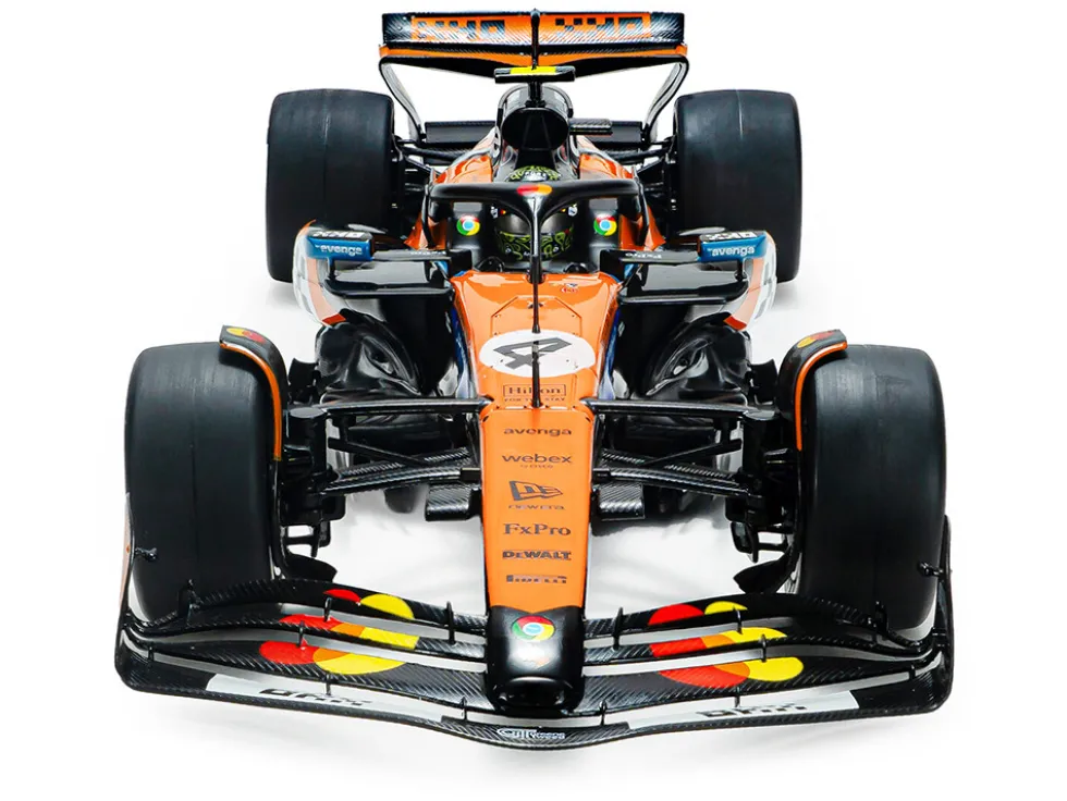 McLaren MCL39 #4 Lando Norris "OKX" Winner Formula One F1 "Monaco GP" (2025) "Competition" Series 1/18 Diecast Model Car by Solido