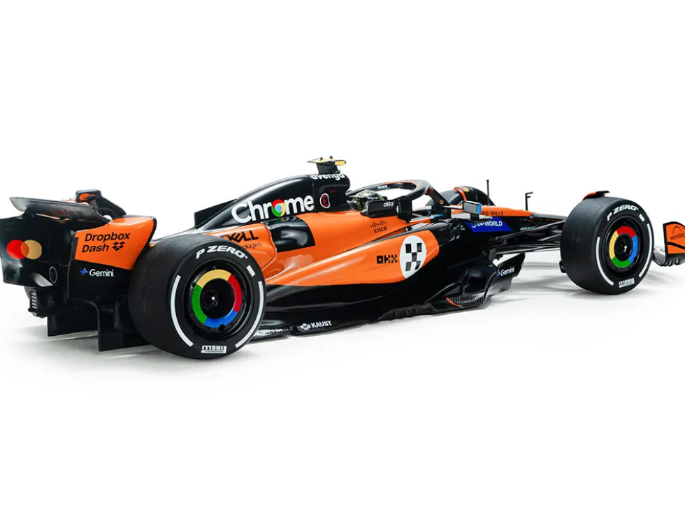 McLaren MCL39 #4 Lando Norris "OKX" Winner Formula One F1 "Monaco GP" (2025) "Competition" Series 1/18 Diecast Model Car by Solido