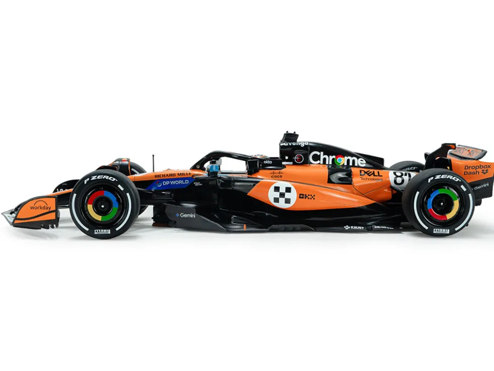 McLaren MCL39 #81 Oscar Piastri "OKX" 3rd Place Formula One F1 "Monaco GP" (2025) "Competition" Series 1/18 Diecast Model Car by Solido