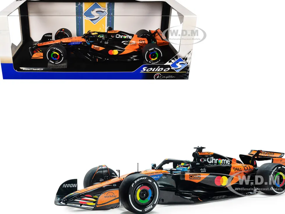 McLaren MCL39 #81 Oscar Piastri "OKX" Winner Formula One F1 "Chinese GP" (2025) "Competition" Series 1/18 Diecast Model Car by Solido